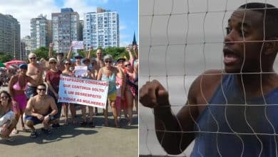 Caso Robinho: Manifestantes exigem a prisão do ex-jogador condenado por estupro na Itália